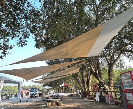 6Mx6M High Peak Tent & Sail Shade for Recreational Park Pavilion